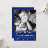 Gelukkig Pascha. Aangepaste fotokaart Kaart (Voorkant / Achterkant in situ)