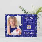 Gelukkig Pascha. Aangepaste fotokaart Kaart (Staand voorkant)