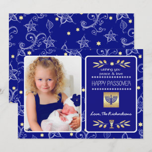 Gelukkig Pascha. Aangepaste fotokaart Kaart