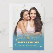 Gelukkig Pascha. Aangepaste platte fotokaart Kaart (Voorkant)