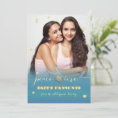 Gelukkig Pascha. Aangepaste platte fotokaart Kaart (Staand voorkant)