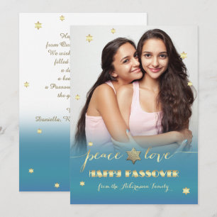 Gelukkig Pascha. Aangepaste platte fotokaart Kaart