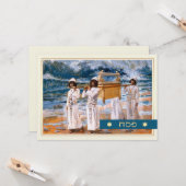 Gelukkig Pascha. Fine Art Pesach Wenskaart Kaart (Voorkant / Achterkant in situ)