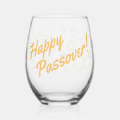 Gelukkig Pascha Modern Stijlvol Wijnglas Zonder Voet (Achterkant)