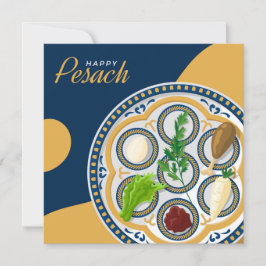 Gelukkig Pascha| Mooie Seder Pesach Uitnodiging