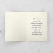 Gelukkig Pascha Star van David en Seder Tafel Icon Kaart (Binnen)