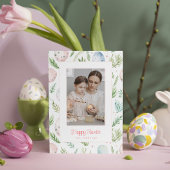 Gelukkig Pasen | Aangepaste foto en naam | Botanis Feestdagenkaart