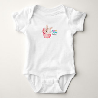 Gelukkig Pasen Baby Konijn - Zachte Waterverf Ei L Romper