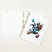 Gelukkig Pasen Basketbal Jongens Paashaas Grappig Planner (Display)