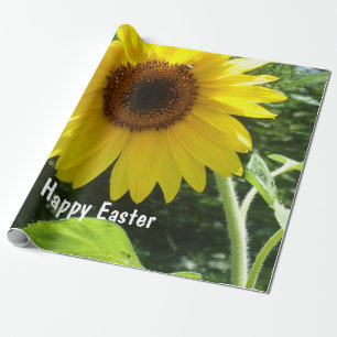 Gelukkig Pasen, Big Yellow Daisy, wrappend papier. Cadeaupapier
