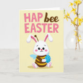 Gelukkig Pasen Bij Kaart (Gele Bloem)
