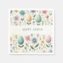 Gelukkig Pasen Bloesems Servet