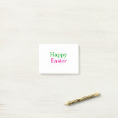 Gelukkig Pasen boho groene roze kids voeg naam tit Post-it® Notes (Op bureau)