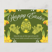 Gelukkig Pasen  Briefkaart (Voorkant)