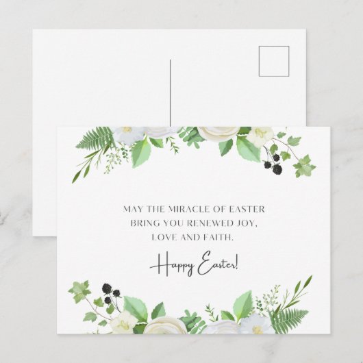 Gelukkig Pasen Briefkaart (Voorkant / Achterkant)