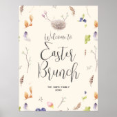 Gelukkig Pasen Brunch Welkom Poster (Voorkant)
