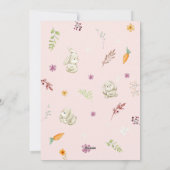 Gelukkig Pasen Bunnies Foto Feestdagenkaart (Achterkant)