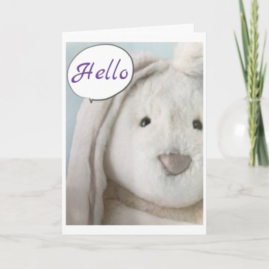 ***GELUKKIG PASEN*** BUNNY'S EASTER KAART (Voorkant)