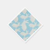 Gelukkig Pasen - Bunny's patroon Servet (Hoek)