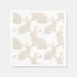 Gelukkig Pasen - Bunny's patroon Servet