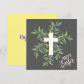 Gelukkig Pasen- Cross Kaart (Voorkant / Achterkant)