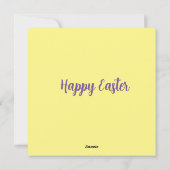 Gelukkig Pasen- Cross Kaart (Achterkant)