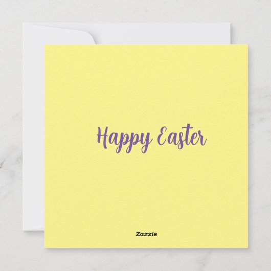 Gelukkig Pasen- Cross Kaart (Achterkant)