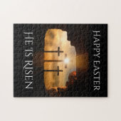 Gelukkig Pasen dat hij de feestdag is Legpuzzel (Horizontaal)