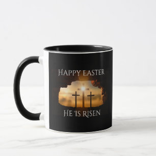Gelukkig Pasen dat hij drie Crosses Holiday is Mok