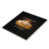 Gelukkig Pasen dat hij drie Crosses Holiday is Tegeltje (Zijkant)