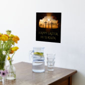 Gelukkig Pasen dat hij drie kruisen is Folie Afdrukken (Laag (Keuken))