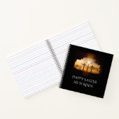 Gelukkig Pasen dat hij drie kruisen is Notitieboek (Binnen)