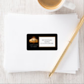 Gelukkig Pasen dat hij drie kruisingen heeft. Etiket (Insitu)