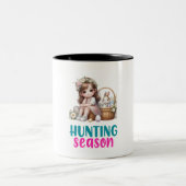 Gelukkig Pasen - Dier Tweekleurige Koffiemok (Center)