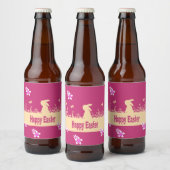 gelukkig Pasen, droomhaas Bier Etiket (Flessen)