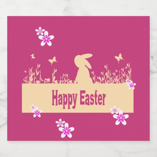 gelukkig Pasen, droomhaas Bier Etiket (Enkel label)