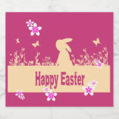 gelukkig Pasen, droomhaas Likeurfles Etiket (Enkel label)