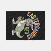 Gelukkig Pasen Eastersaurus Rex T-rex Kinderen Jon Fleece Deken (Voorkant (Horizontaal))