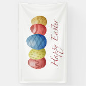 Gelukkig Pasen Eieren Banner – Lente Feestelijke P (Verticaal)