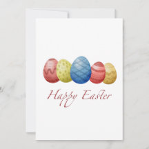 Gelukkig Pasen Eieren Kerstkaart – Kleurrijke Lent