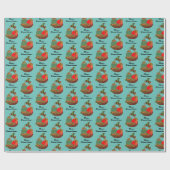 Gelukkig Pasen  Eiermand Kunst Schilderen Cadeaupapier (Vlak)