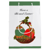 Gelukkig Pasen Eiermand Kunst Schilderen Medium Cadeauzakje (Achterkant)