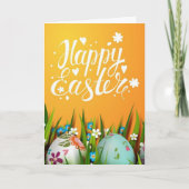 GELUKKIG ****PASEN**** EN GELUKKIG ***LENTE*** FEESTDAGEN KAART (Voorkant)