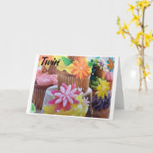 GELUKKIG "PASEN" EN "LENTE" NAAR ****MIJN TWEELING KAART (Gele Bloem)