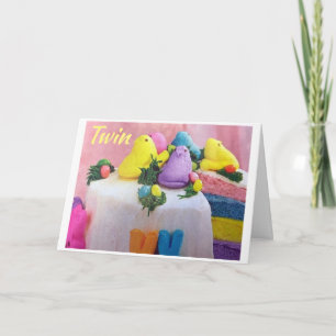 GELUKKIG "PASEN" EN "LENTE" NAAR ****MIJN TWEELING KAART