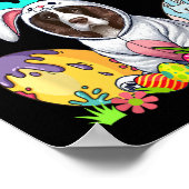 Gelukkig Pasen Engels Springer Spaniel Cosplay Bun Poster (Hoek)