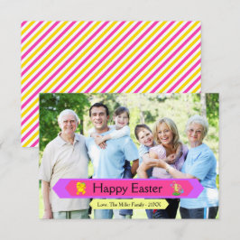 Gelukkig Pasen Familie Foto - 3x5 Pasen Kaart