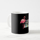 Gelukkig Pasen Flamingo Bunny Ei Mand Koffiemok (Voorkant links)
