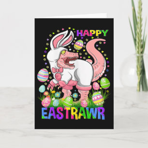 Gelukkig Pasen Funny T Rex Pasen Dag Dinosaur  Kaart
