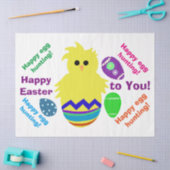 Gelukkig Pasen Gelukkig Ei Jacht Chick Eieren Tissuepapier (Craft)